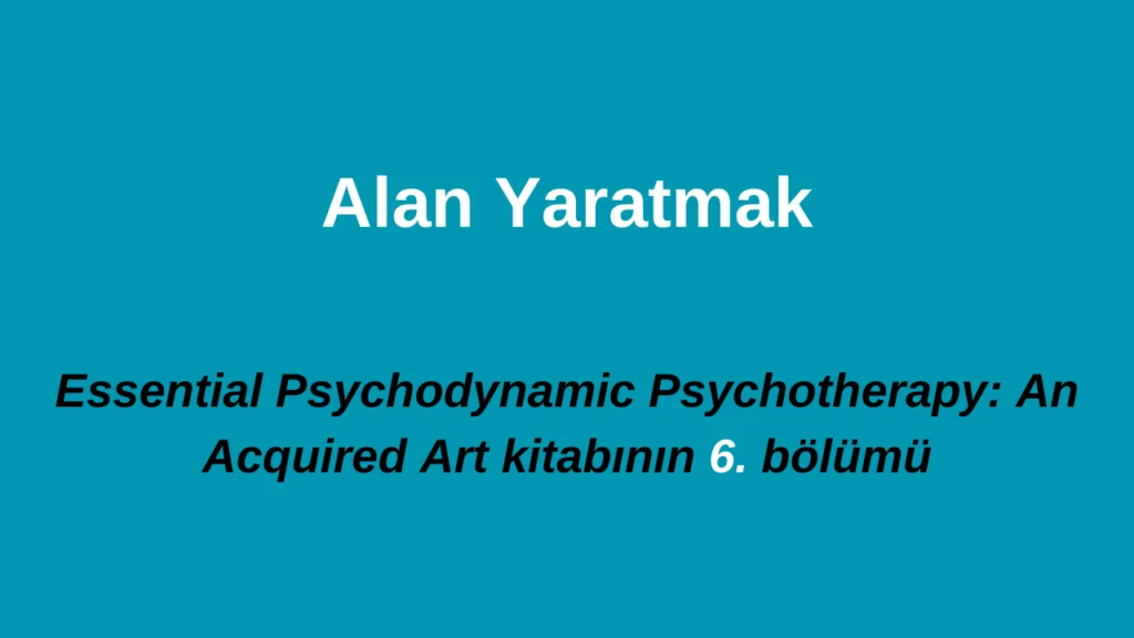 alan yaratmak